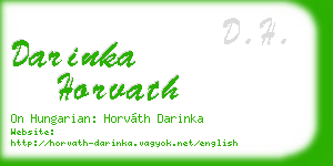 darinka horvath business card